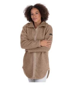 Felix Bühler Manteau en polaire Teddy Chiara latte macchiato New