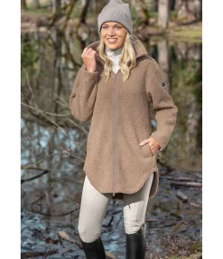 Felix Bühler Manteau en polaire Teddy Chiara latte macchiato New