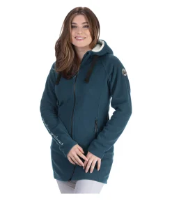 STEEDS Manteau polaire à capuche Greta pétrole Clearance
