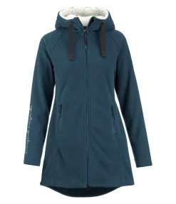 STEEDS Manteau polaire à capuche Greta pétrole Clearance
