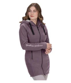 STEEDS Manteau polaire à capuche Greta raisin