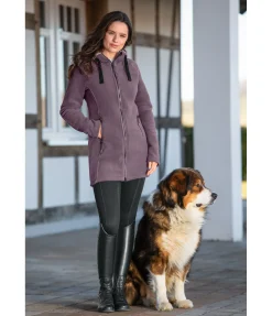 STEEDS Manteau polaire à capuche Greta raisin