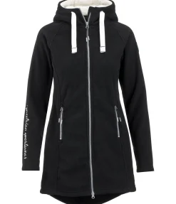 STEEDS Manteau polaire à capuche Greta noir