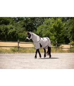 FENGUR Masque anti-eczéma pour chevaux islandais champagne New