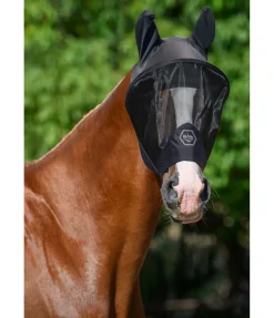 Felix Bühler Masque anti-mouches avec fermeture à glissière Stretch Comfort Pro, sans protège-naseaux noir/noir Outlet