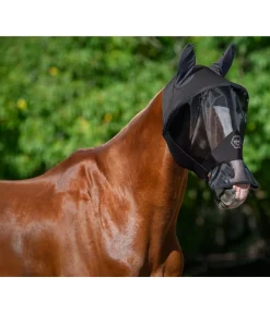 Felix Bühler Masque anti-mouches avec fermeture à glissière et protège-naseaux Stretch Comfort Pro noir/noir Best