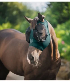 Felix Bühler Masque anti-mouches extensible avec fermeture à glissière Ear Free vert d´eau