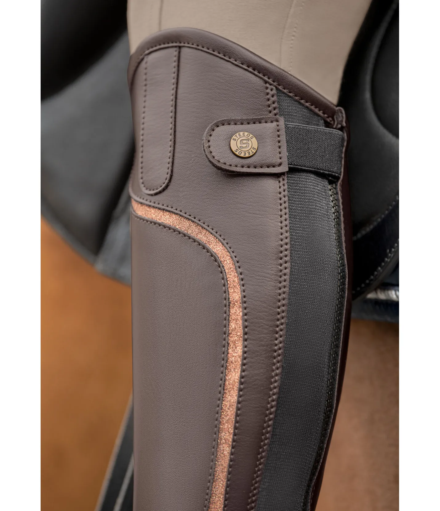 STEEDS Mini-chaps Sparkle marron foncé Sale