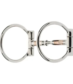 STONEDEEK Mors à anneaux Stainless Steel Offset Dee Snaffle Clearance