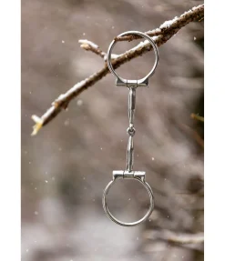 STONEDEEK Mors à anneaux Stainless Steel Offset Dee Snaffle Clearance