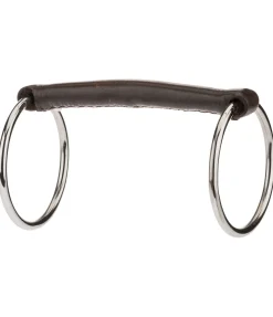 SILK STEEL Mors en cuir brun New