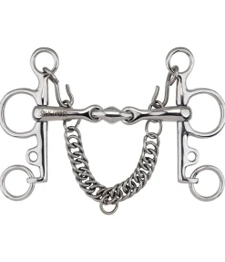 SILK STEEL Mors pelham double brisure