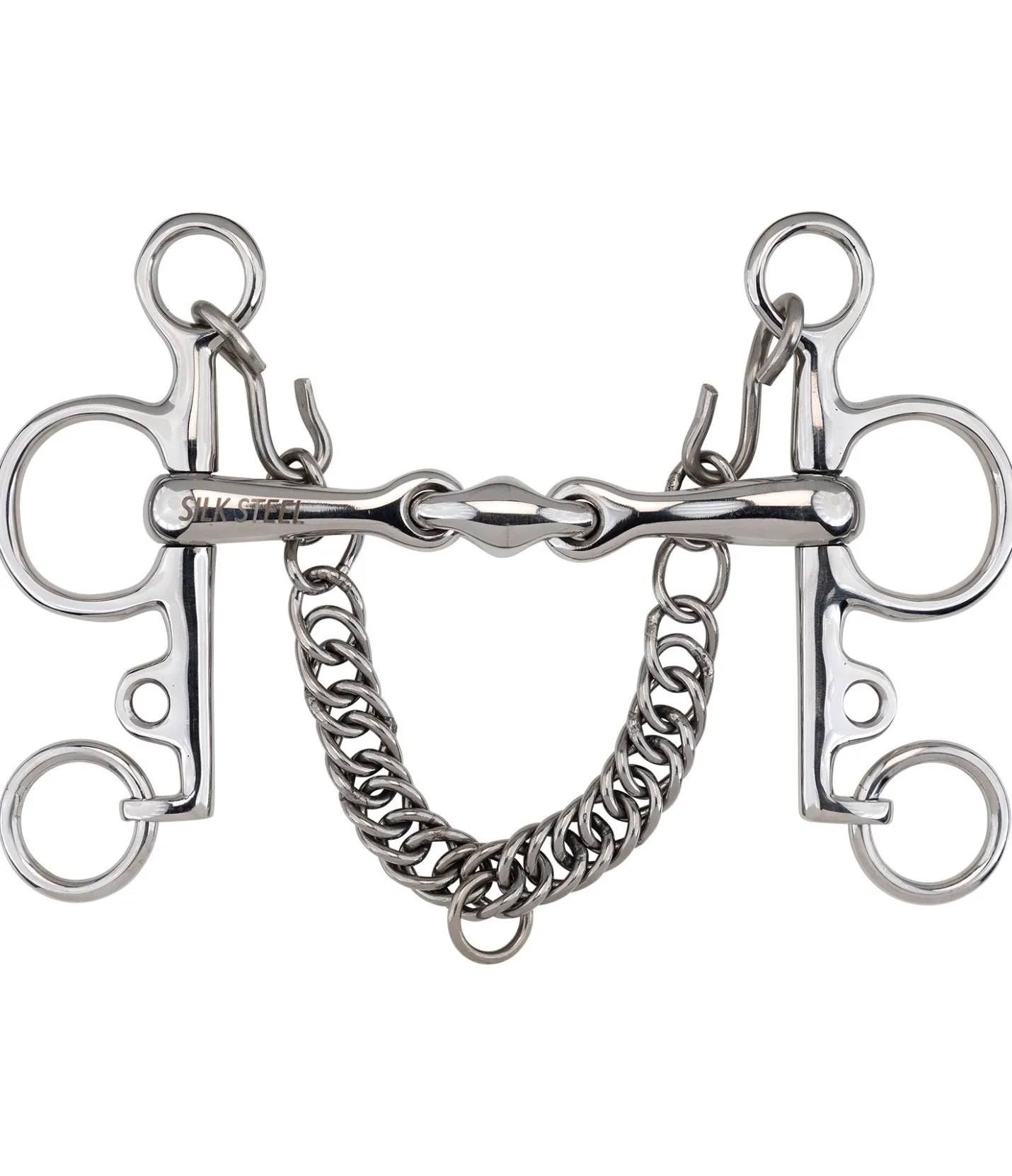 SILK STEEL Mors pelham double brisure