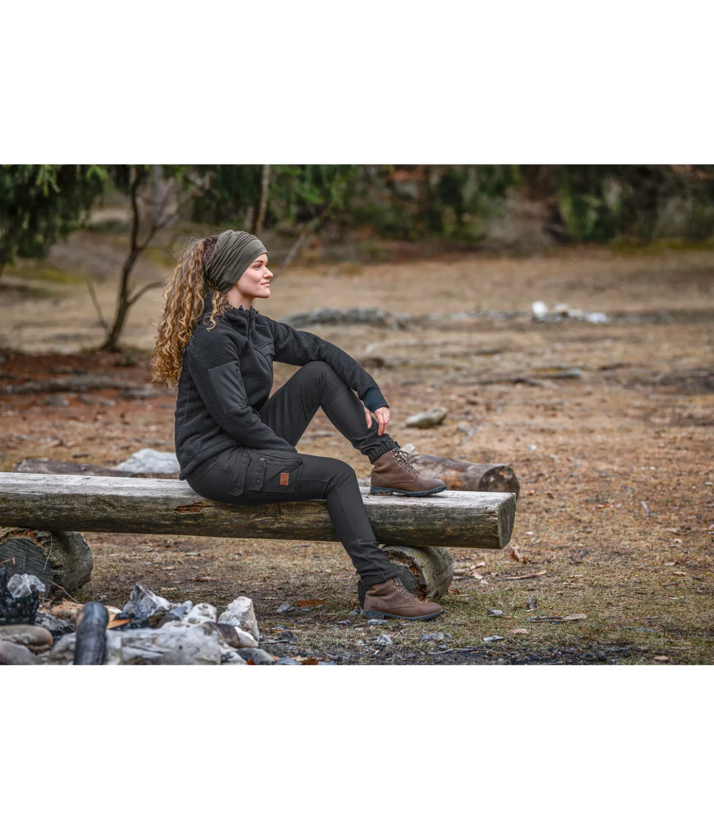 TWIN OAKS Pantalon de randonnée hiver Mount Rainier noir Discount