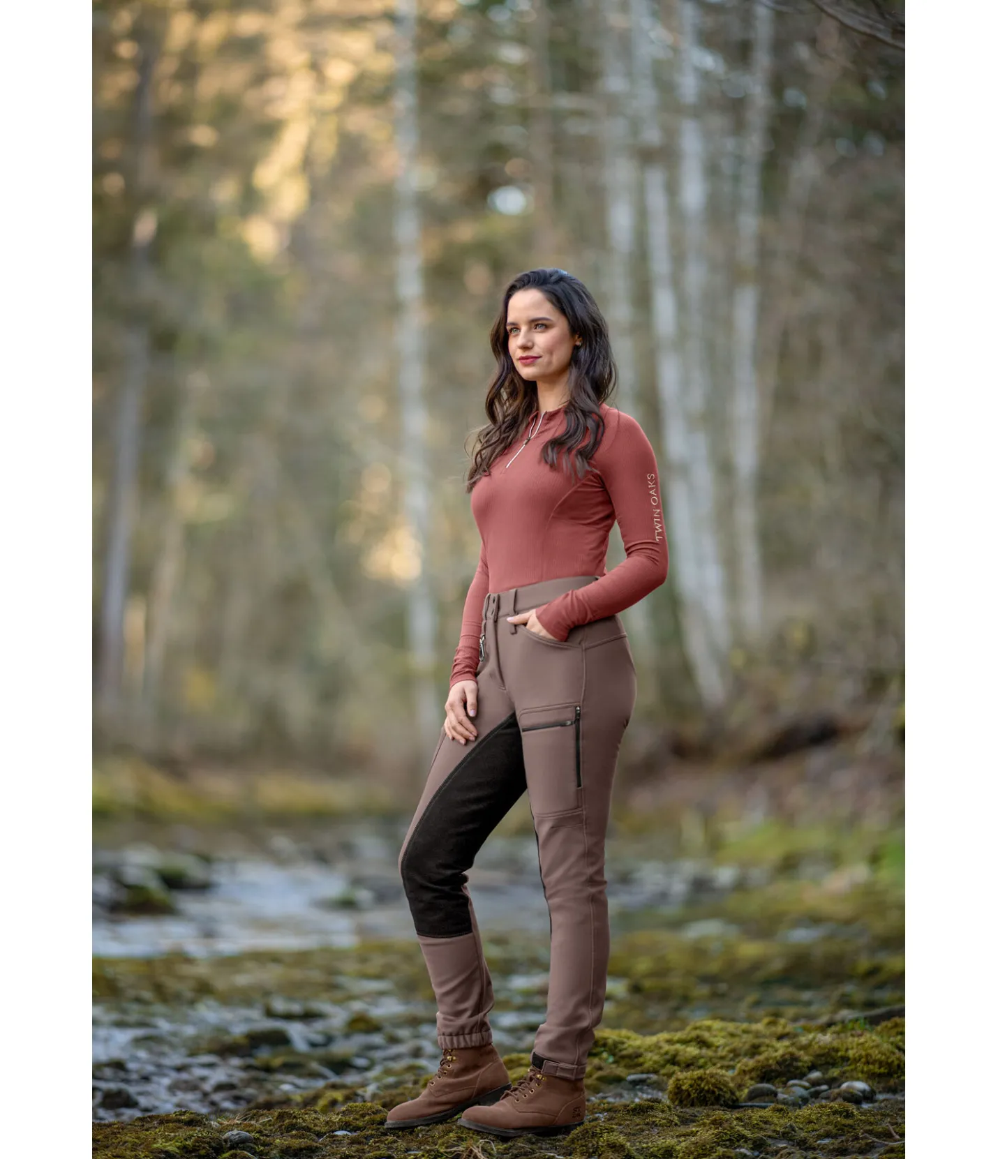 TWIN OAKS Pantalon de randonnée hiver Mount Rainier cannelle Discount