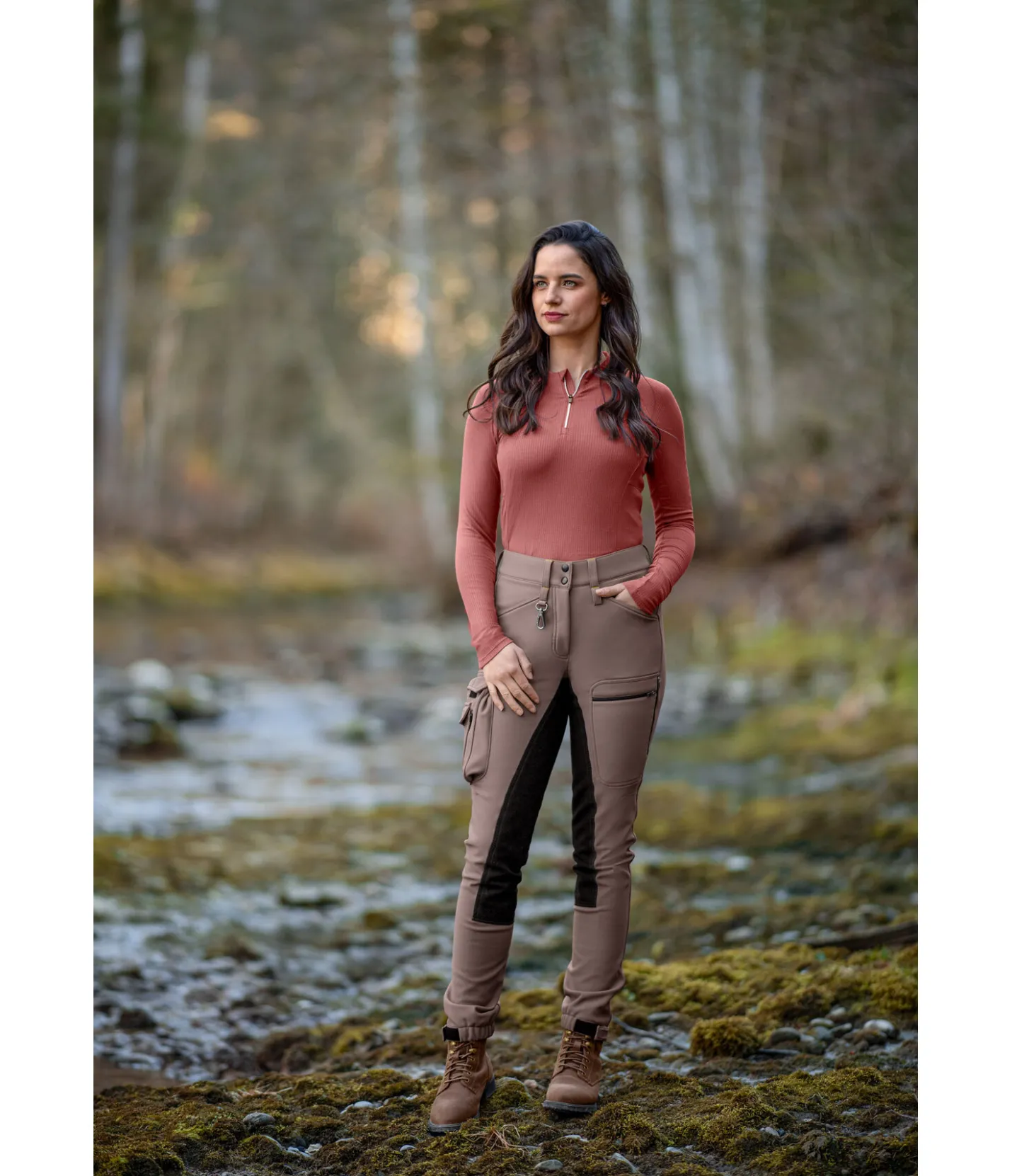 TWIN OAKS Pantalon de randonnée hiver Mount Rainier cannelle Discount
