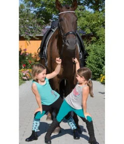 Equilibre Pantalon d'équitation à basanes enfant Janis noir New