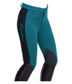 Equilibre Pantalon d'équitation à basanes enfant Cora bleu sarcelle Outlet