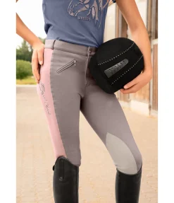 Equilibre Pantalon d'équitation à basanes enfant Cora rosé clair Sale
