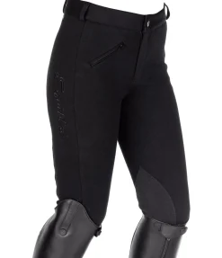 Equilibre Pantalon d'équitation à basanes enfant Cora noir/noir Discount