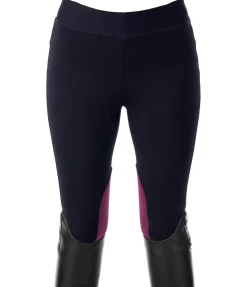 Equilibre Pantalon d'équitation à basanes enfant Janis bleu minuit Discount