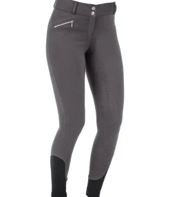 Equilibre Pantalon d'équitation à fond intégral grip Basic graphite Outlet