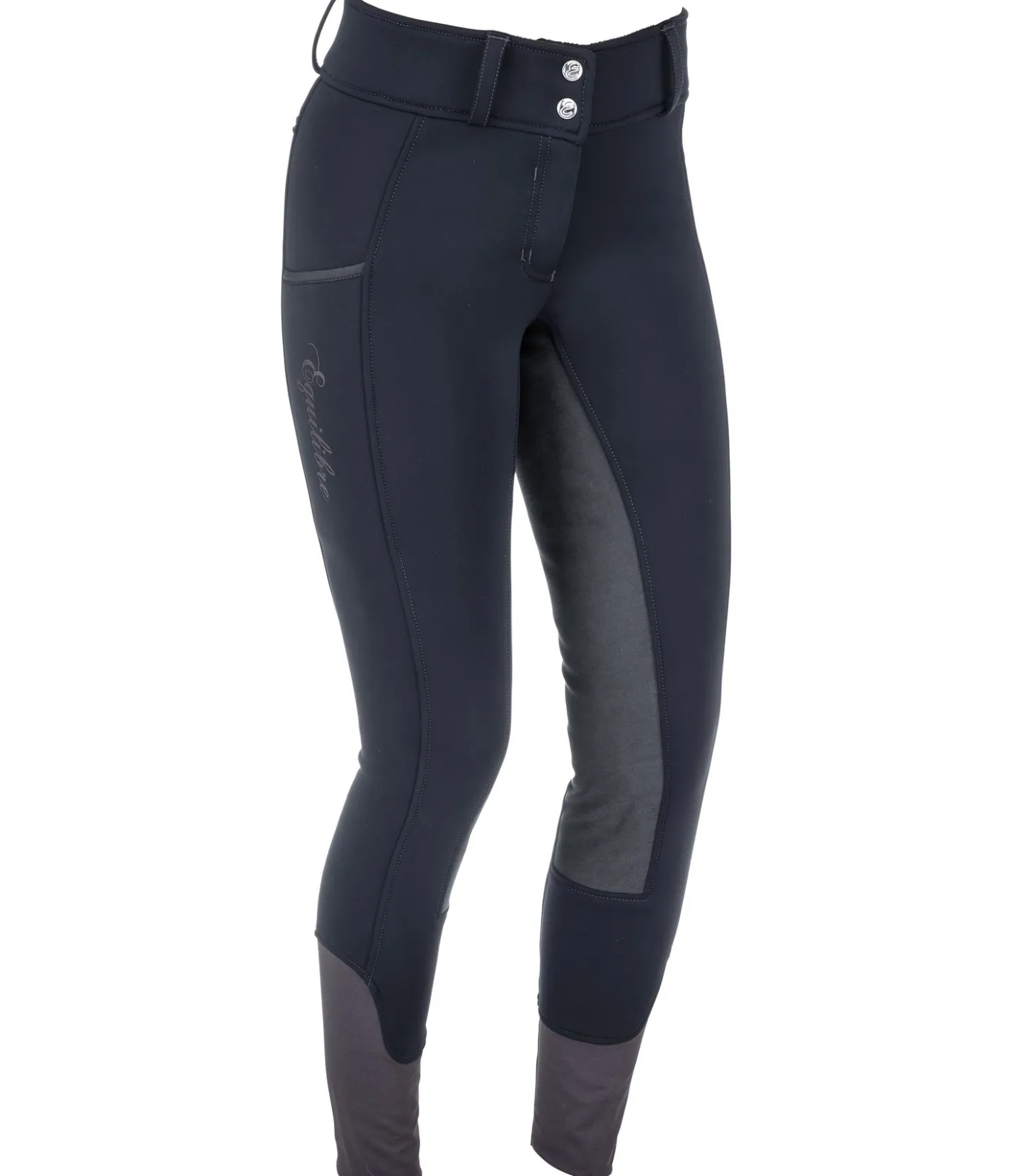 Equilibre Pantalon d'équitation à fond intégral thermique Annelie navy New