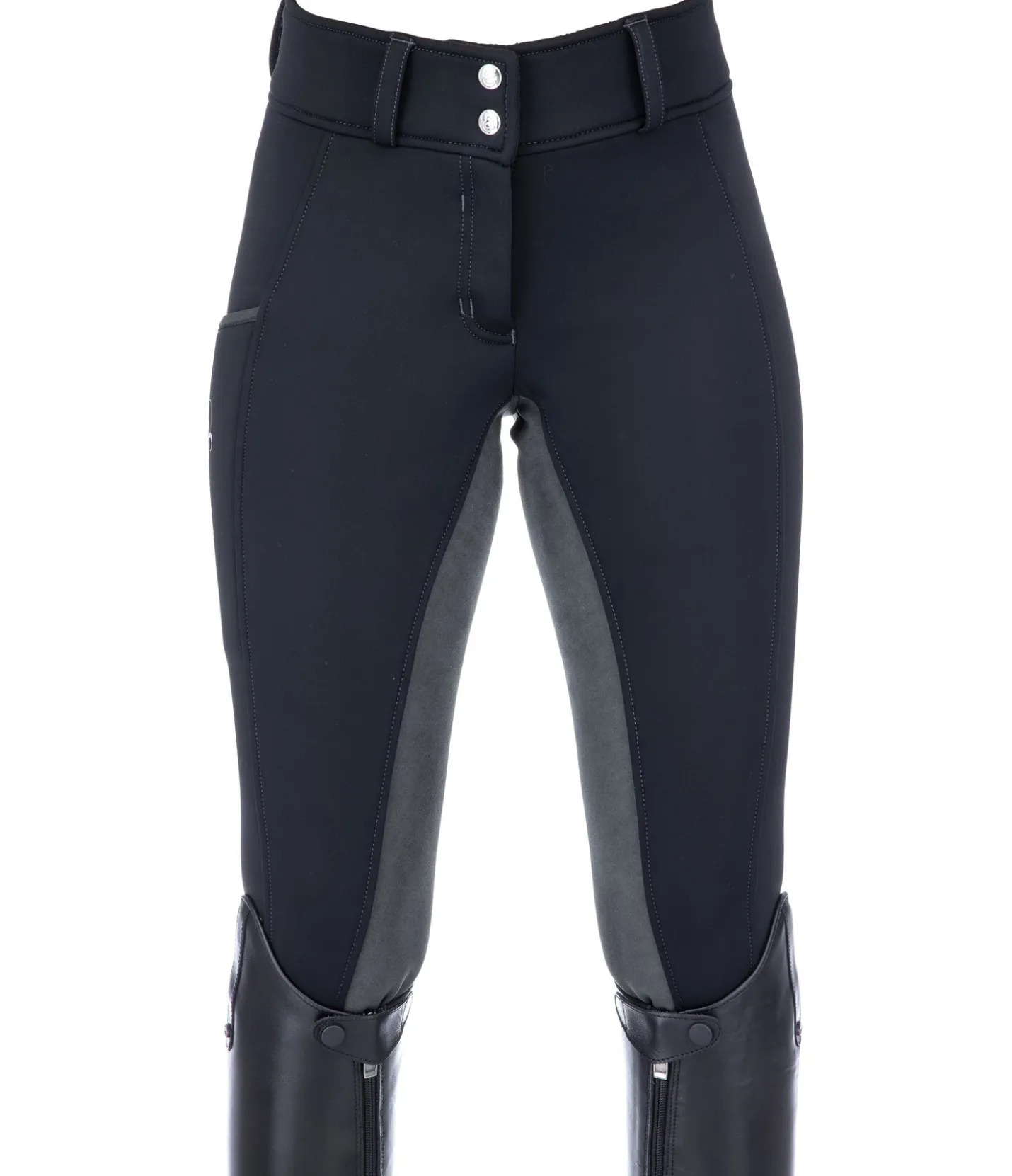 Equilibre Pantalon d'équitation à fond intégral thermique Annelie navy New