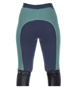Equilibre Pantalon d'équitation à fond intégral grip enfant Merle denim foncé Clearance