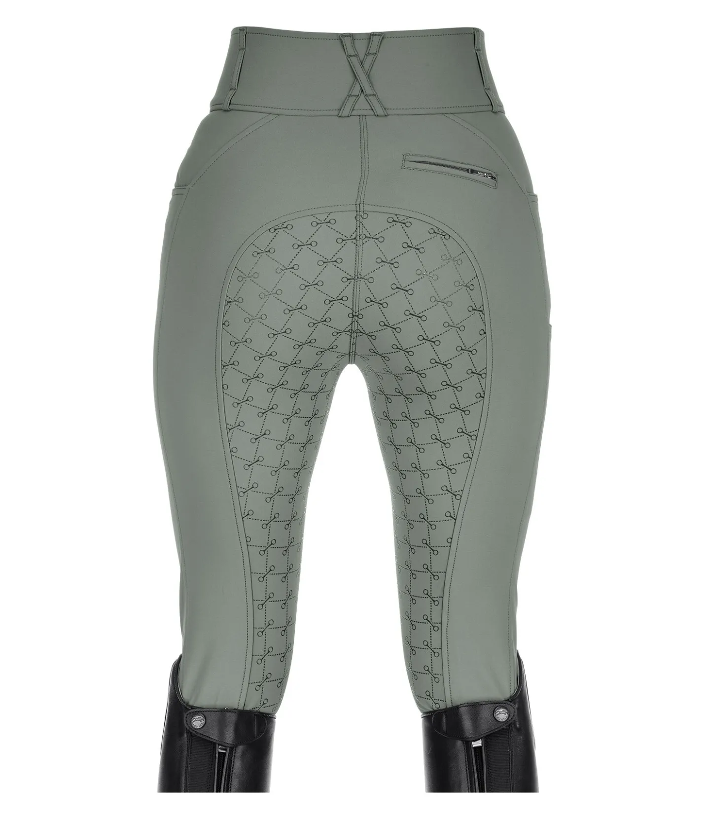Felix Bühler Pantalon d'équitation à fond intégral grip Femke vert pastel New