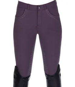 Equilibre Pantalon d'équitation à fond intégral grip enfant Caria violet foncé Online