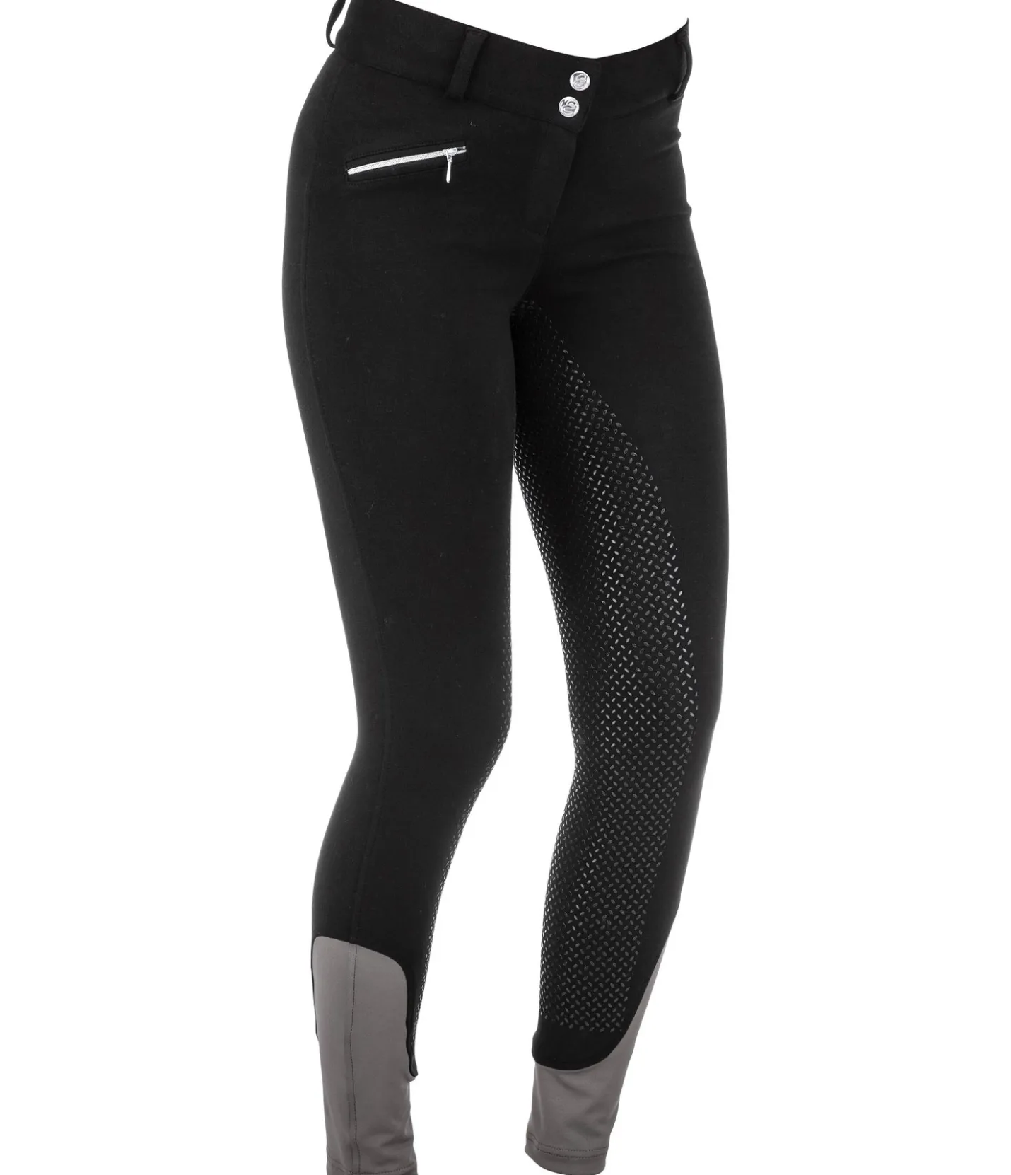 Equilibre Pantalon d'équitation à fond intégral grip Basic noir
