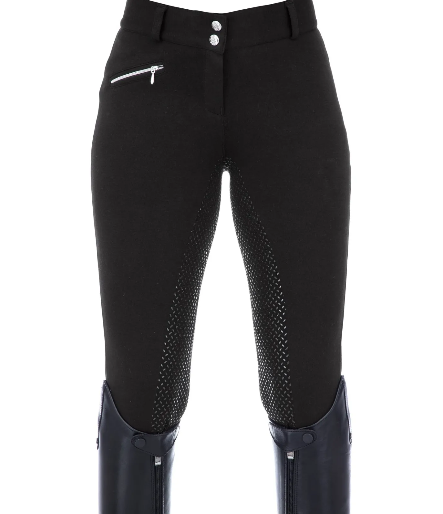 Equilibre Pantalon d'équitation à fond intégral grip Basic noir