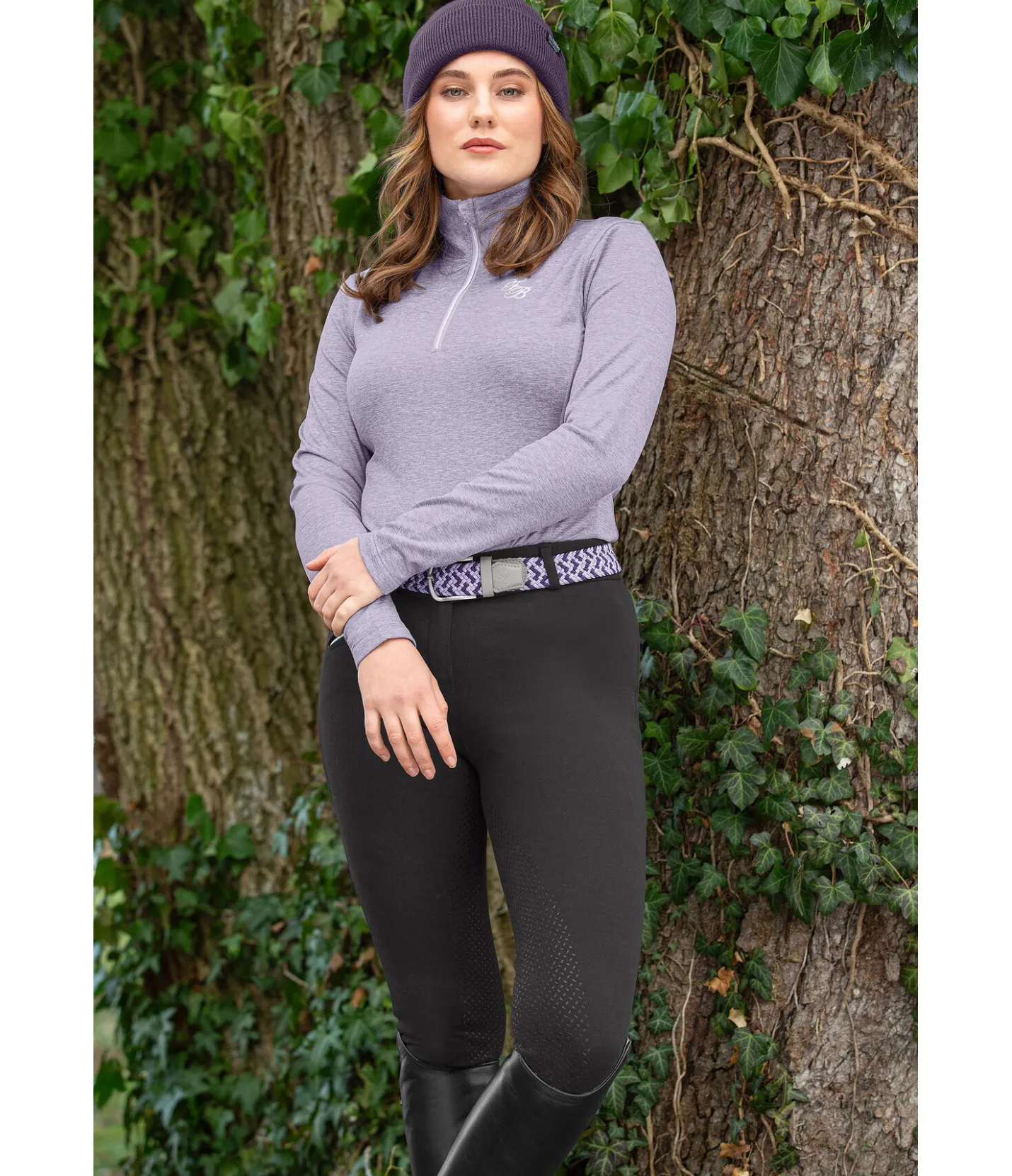 Equilibre Pantalon d'équitation à fond intégral grip Basic noir