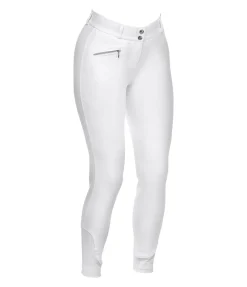 Equilibre Pantalon d'équitation à fond intégral grip Basic blanc Discount