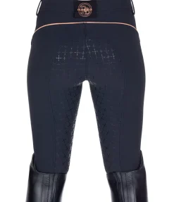 Felix Bühler Pantalon d'équitation à fond intégral Grip enfant Paula gris bleu Clearance