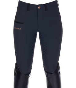Felix Bühler Pantalon d'équitation à fond intégral Grip enfant Paula gris bleu Clearance