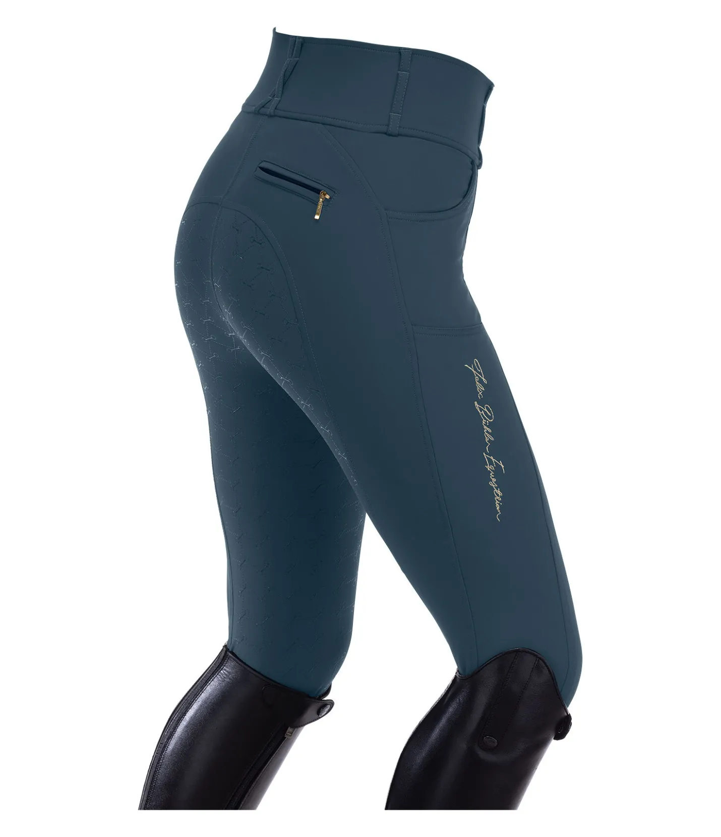 Felix Bühler Pantalon d'équitation à fond intégral grip Femke pétrole New