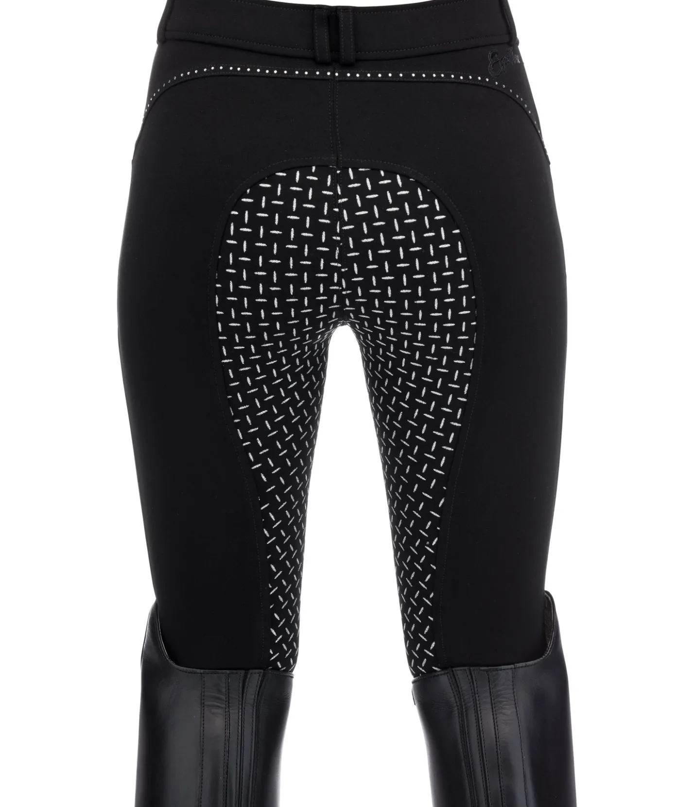 Equilibre Pantalon d'équitation à fond intégral grip enfant Caria noir Sale