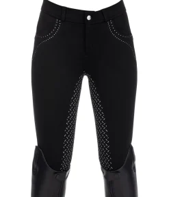 Equilibre Pantalon d'équitation à fond intégral grip enfant Caria noir Sale
