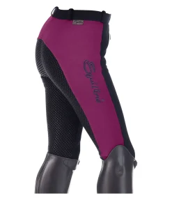 Equilibre Pantalon d'équitation à fond intégral grip enfant Merle cassis Discount