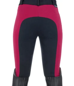 Equilibre Pantalon d'équitation à fond intégral enfant Nora framboise New
