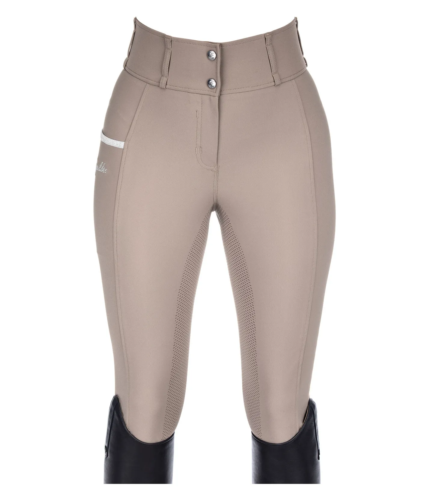 Equilibre Pantalon d'équitation à fond intégral grip Tamina taupe Sale