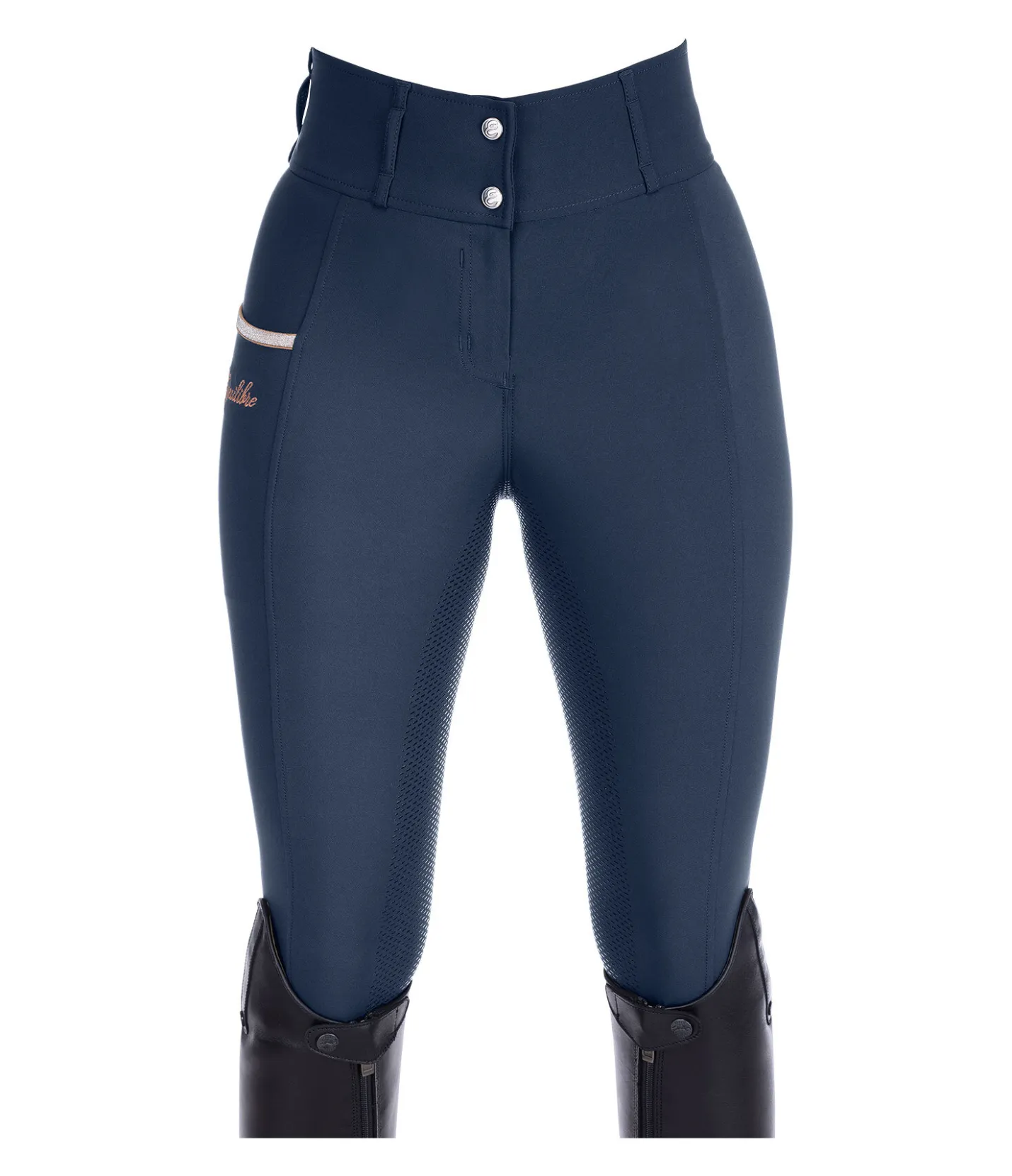 Equilibre Pantalon d'équitation à fond intégral grip Tamina navy Sale