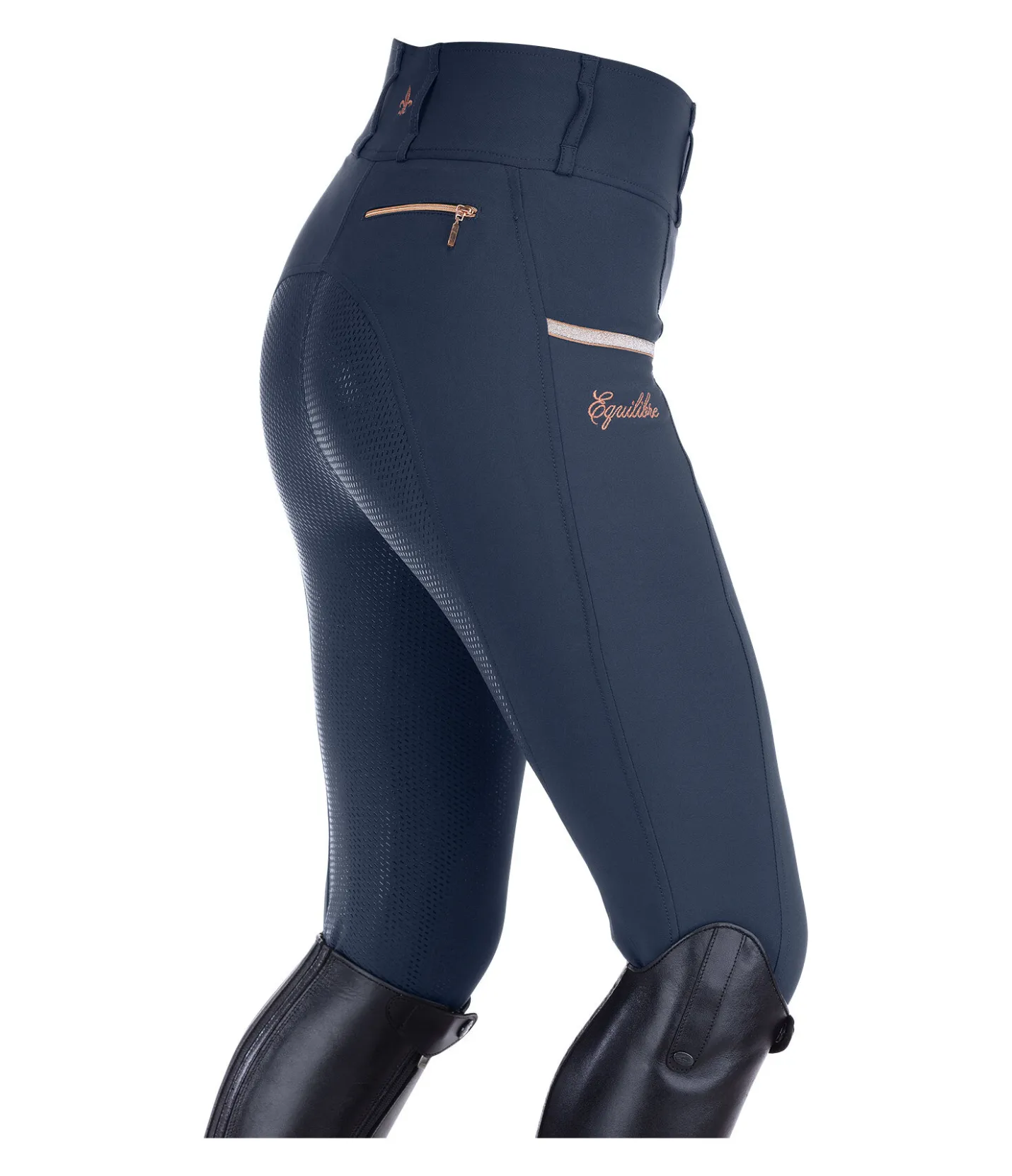 Equilibre Pantalon d'équitation à fond intégral grip Tamina navy Sale