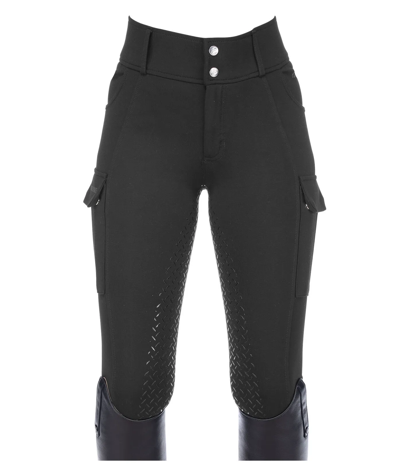 Equilibre Pantalon d'équitation cargo à fond intégral Carla noir New