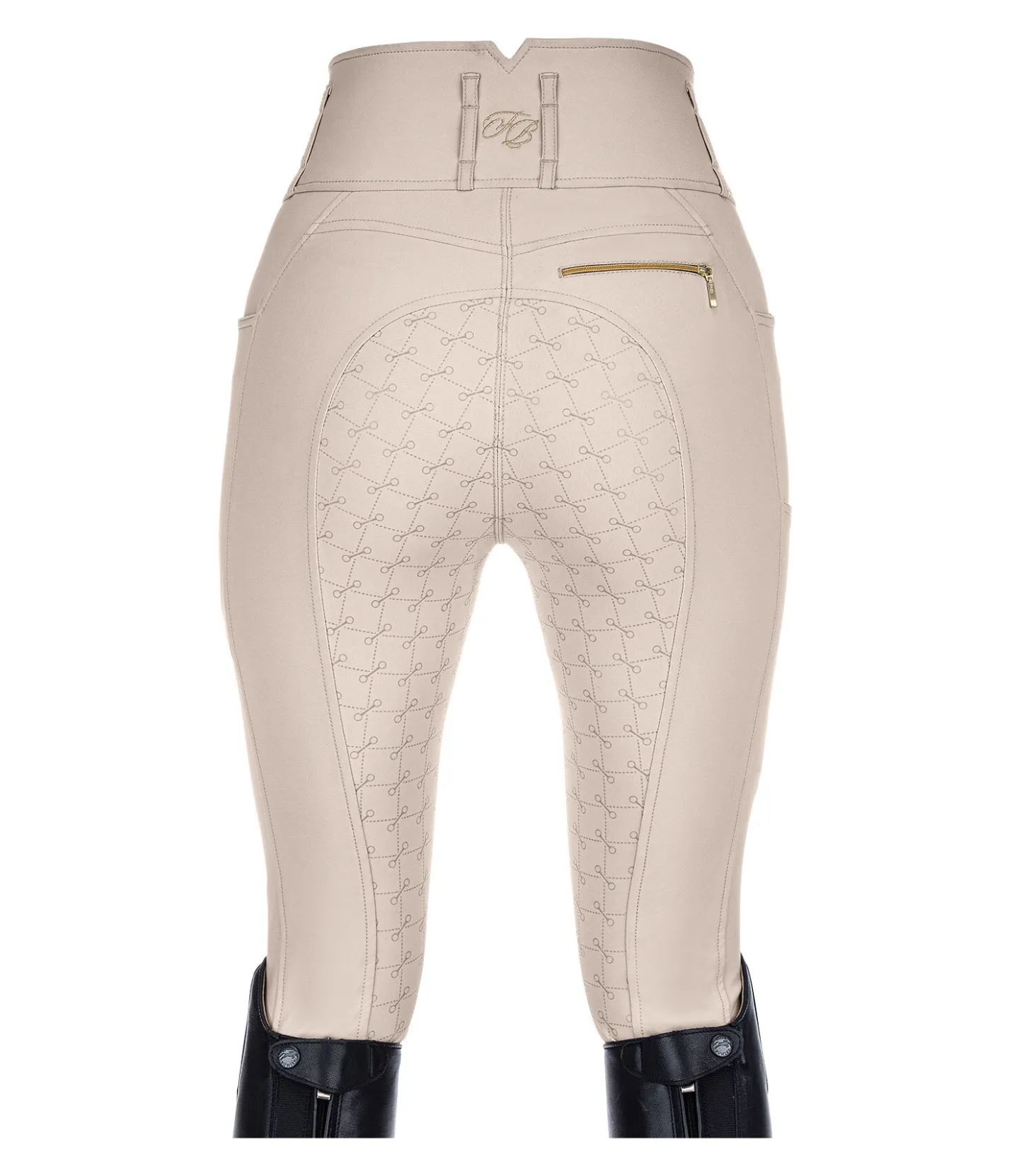 Felix Bühler Pantalon d'équitation confort taille haute à fond intégral grip Tabea champagne Outlet