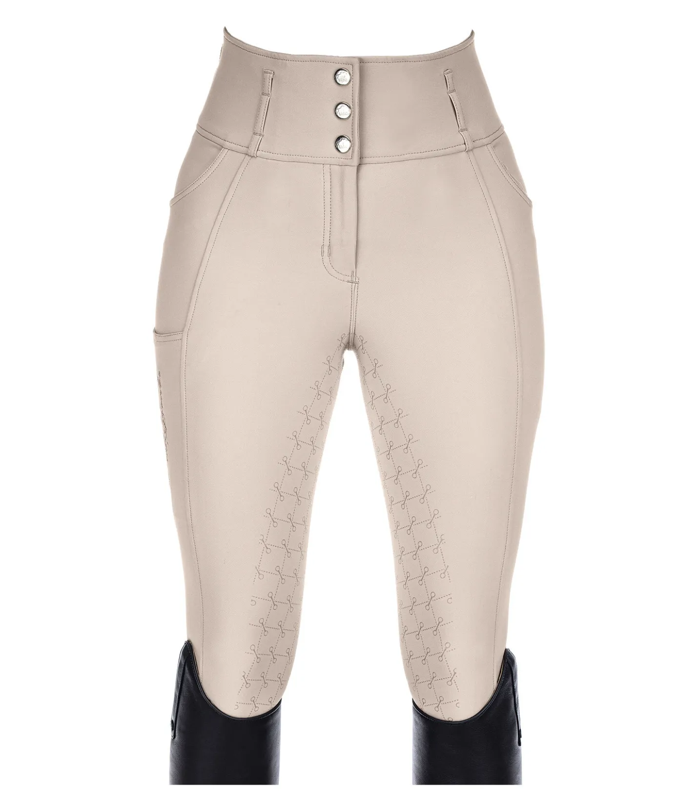 Felix Bühler Pantalon d'équitation confort taille haute à fond intégral grip Tabea champagne Outlet