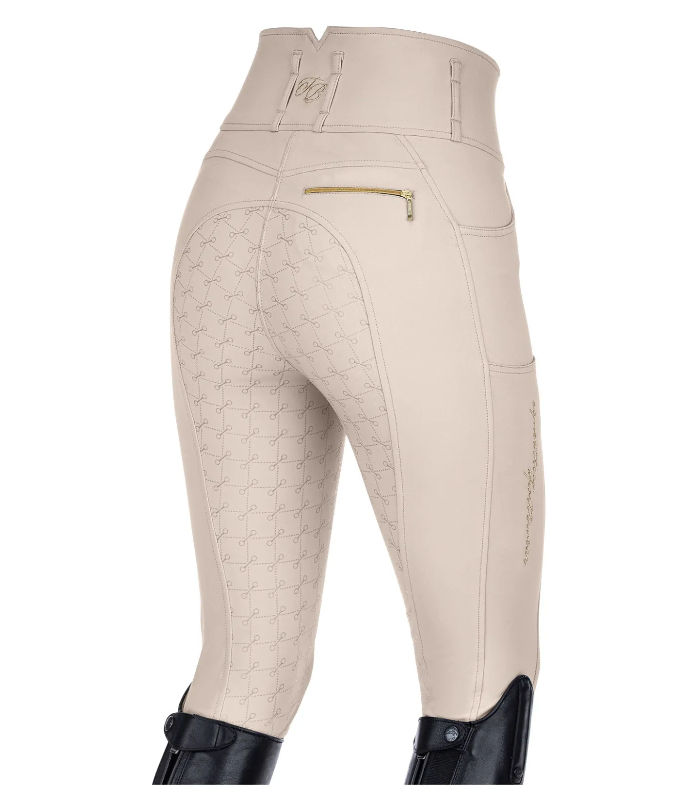 Felix Bühler Pantalon d'équitation confort taille haute à fond intégral grip Tabea champagne Outlet
