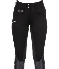 Equilibre Pantalon d'équitation confort taille haute à fond intégral grip Juliane noir Outlet